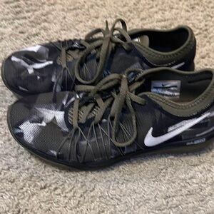 Nike Camouflage Black and White Sneakers